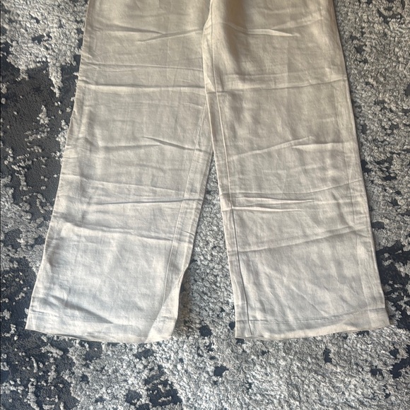 H&M Casual Cream Linen Pants - Picture 4 of 6